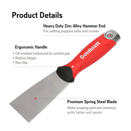 Goldblatt Putty Knife Stiff 38mm, 50mm, 75mm
