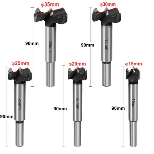 Drill Bit Set Forstner 5pcs (15-35mm)
