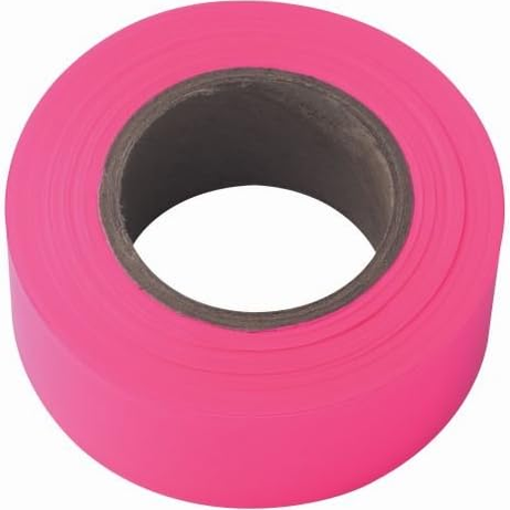 Survey Tape 25mm x 100m Glo Pink
