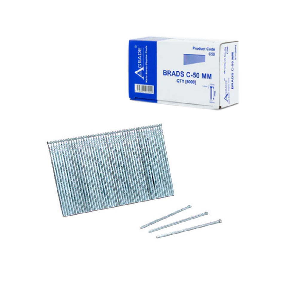 Brads 16 Guage C Series -25/30/32/35/38/40/45/50/57/64mm Box5000