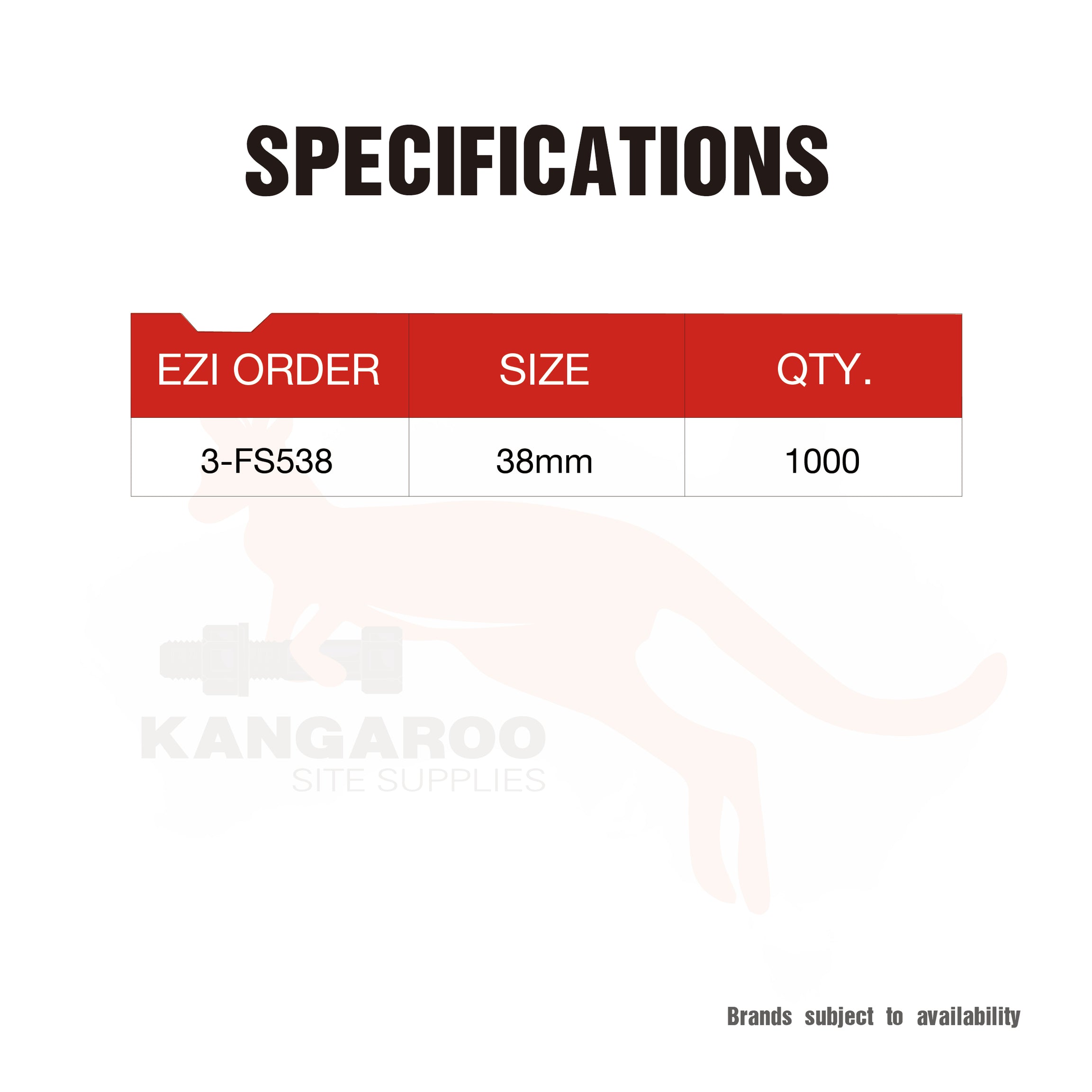 Flooring Staples BCS15 38mm Box 1000