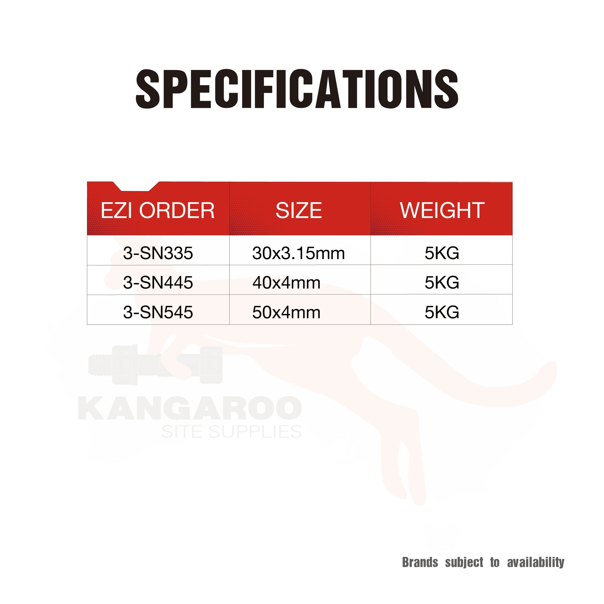 Staple Nails Hdg Pack 5kg, Multiple Sizes