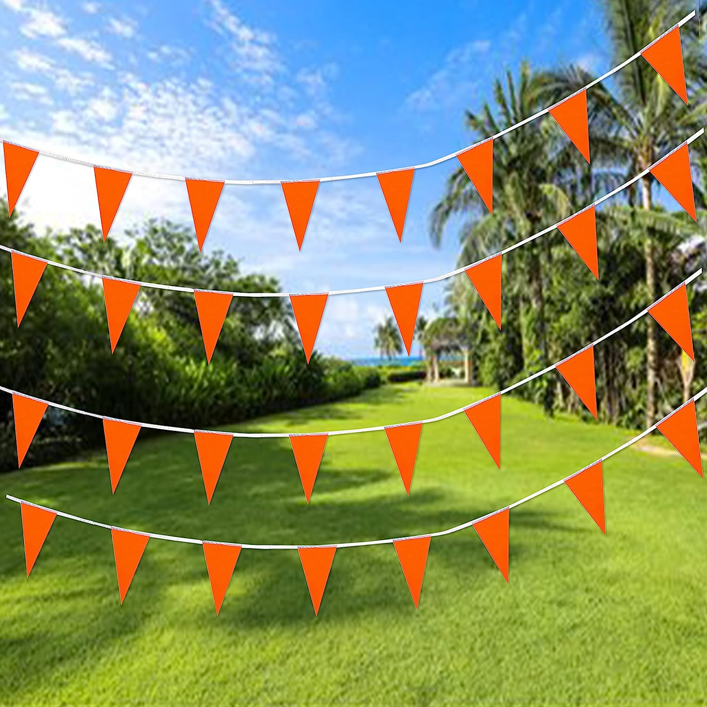 Bunting Flags Orange 30m