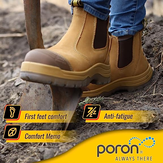 Safety Boots Gam Slip-On Elastic Nubuck, Multiple Sizes