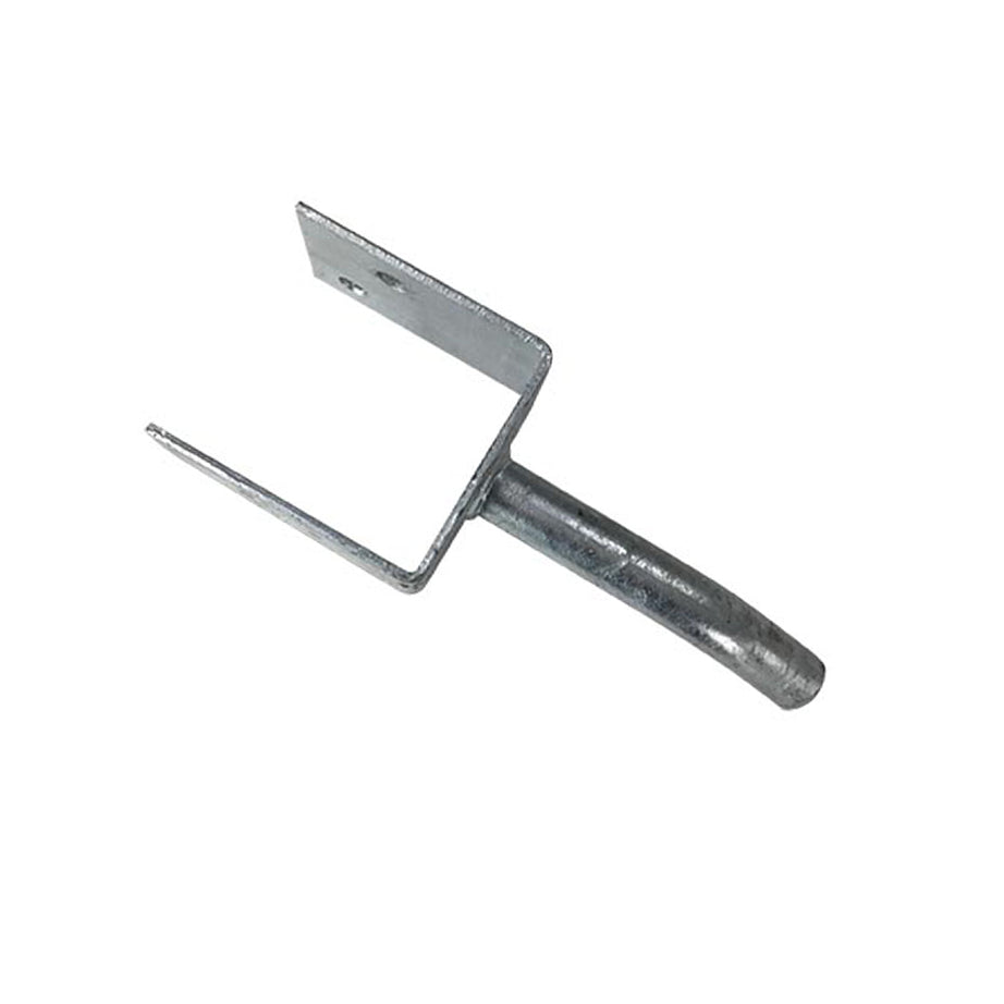 Post Support Galv Full U W/Stake, Multiple Sizes