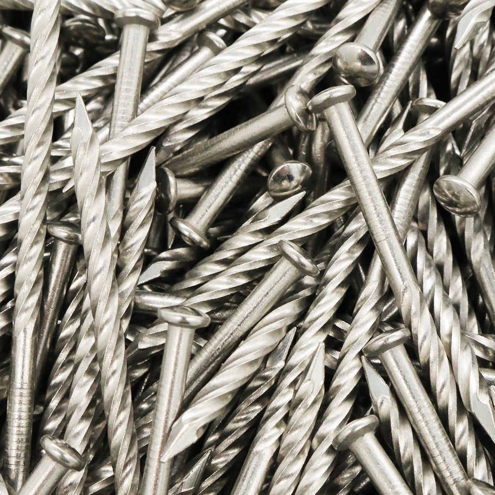 Decking Nails Twisted Stainless Steel, Multiple Sizes, Pack 2kg