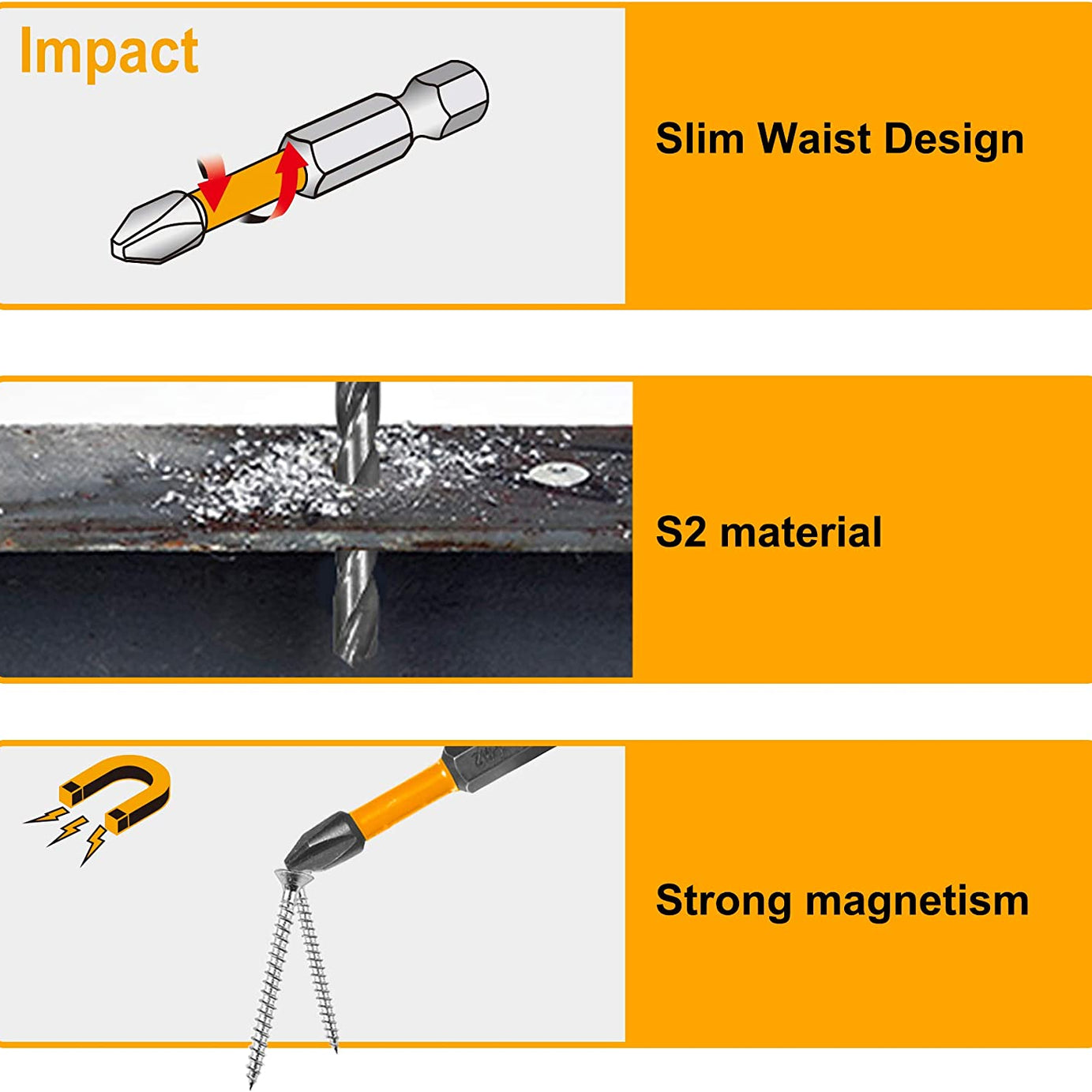 Impact Screwdriver Bit Set 45pcs