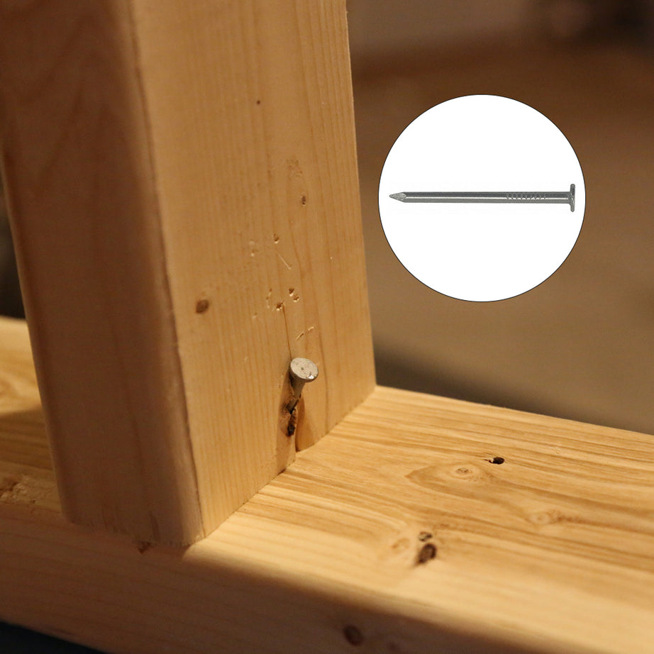 Flat Head Nails Bright, Multiple Sizes