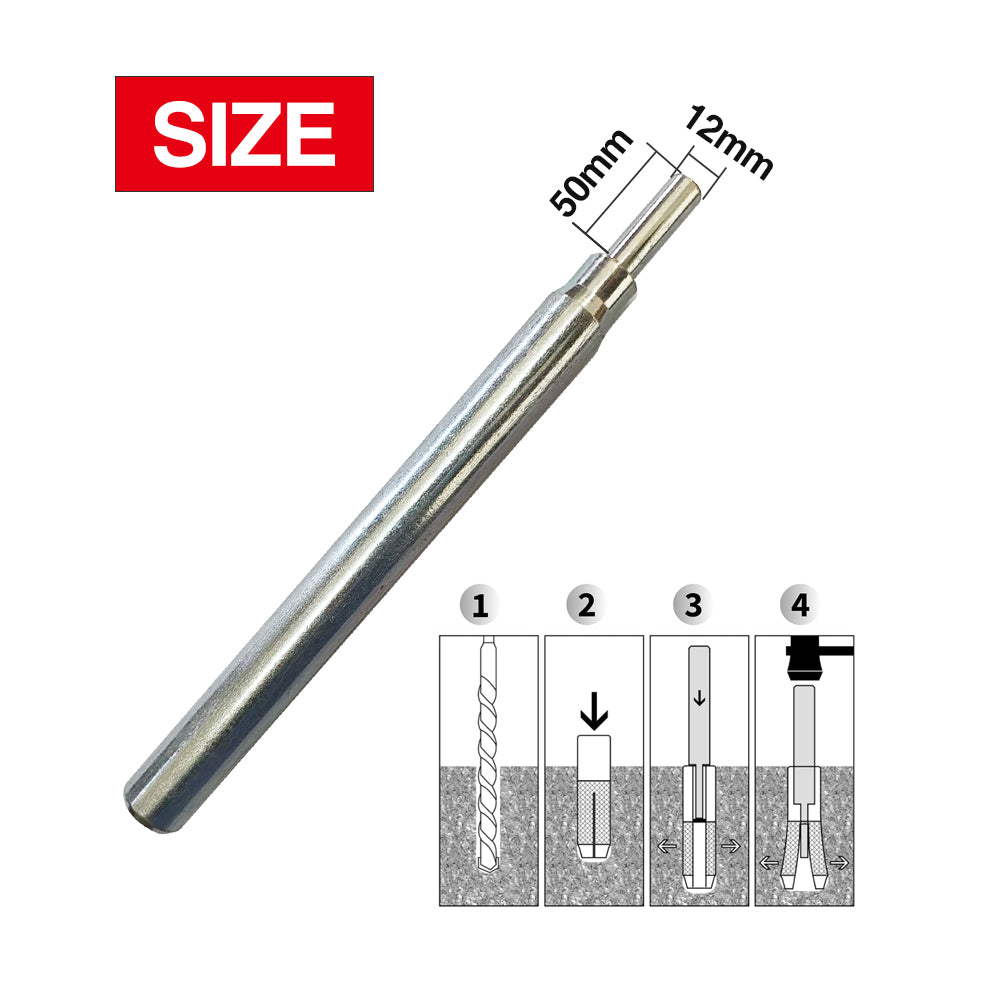 Hobson Drop-In Pro Setting Tool M12x50mm, Zinc Plated (Rohs Compliant)