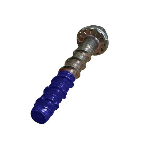 Screw Bolt Hex Head Yellow Zinc Blue Tip 6x45mm Pack 100