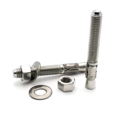 Through Bolt Hex S316 M12 to M16, Multiple Sizes