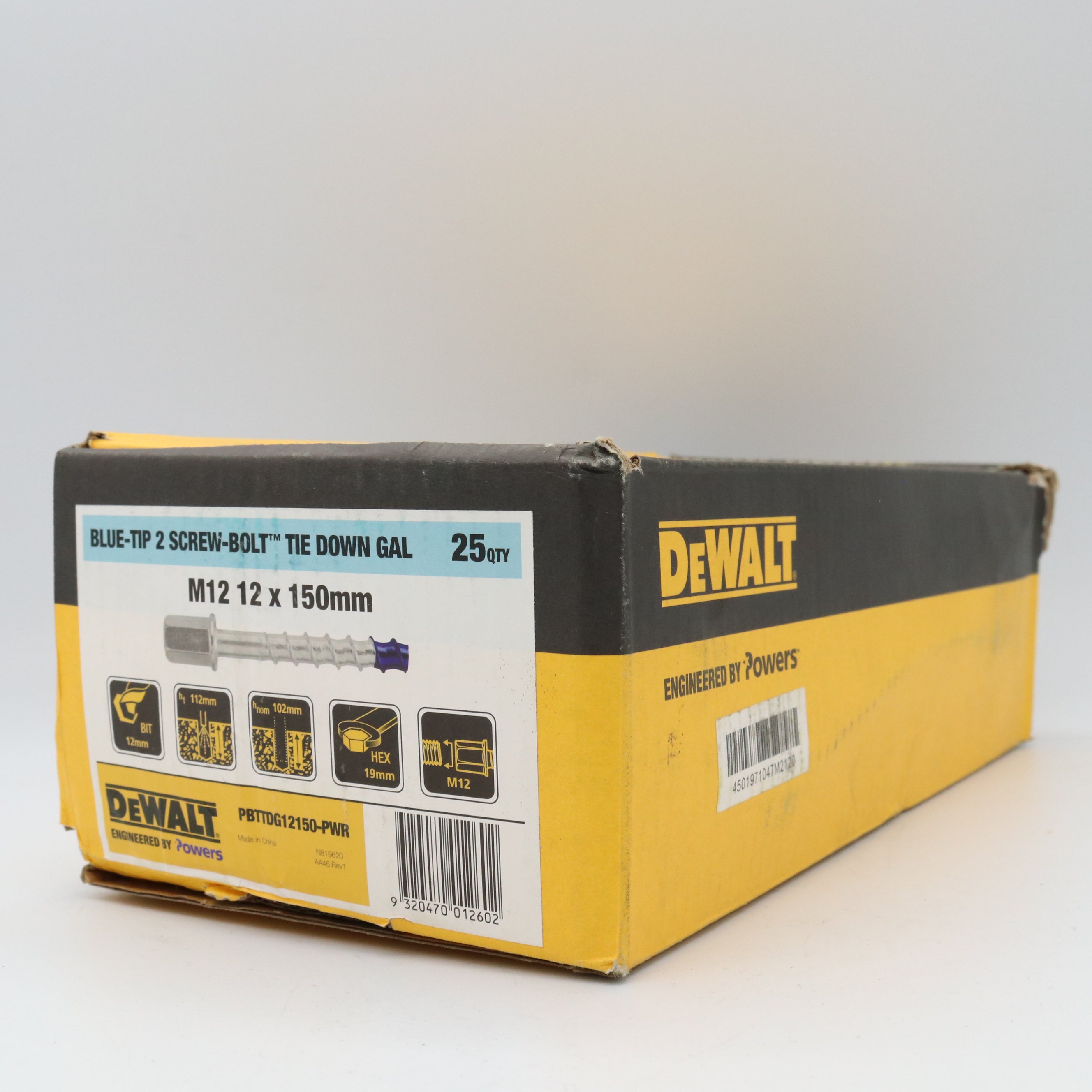 Dewalt Tie down Galvanised Pack 100, Multiple Sizes