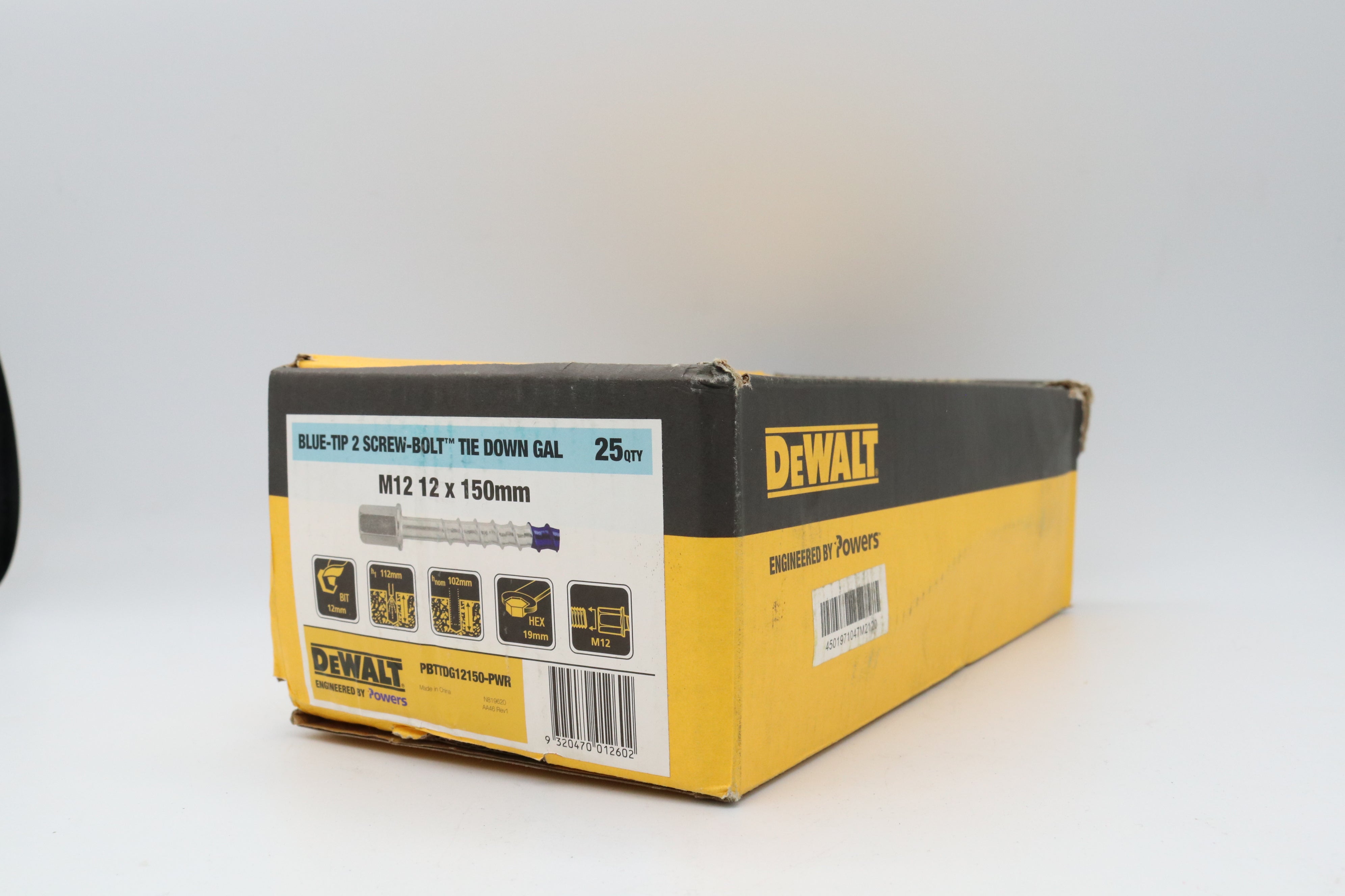 Dewalt Tie down Galvanised Pack 100, Multiple Sizes