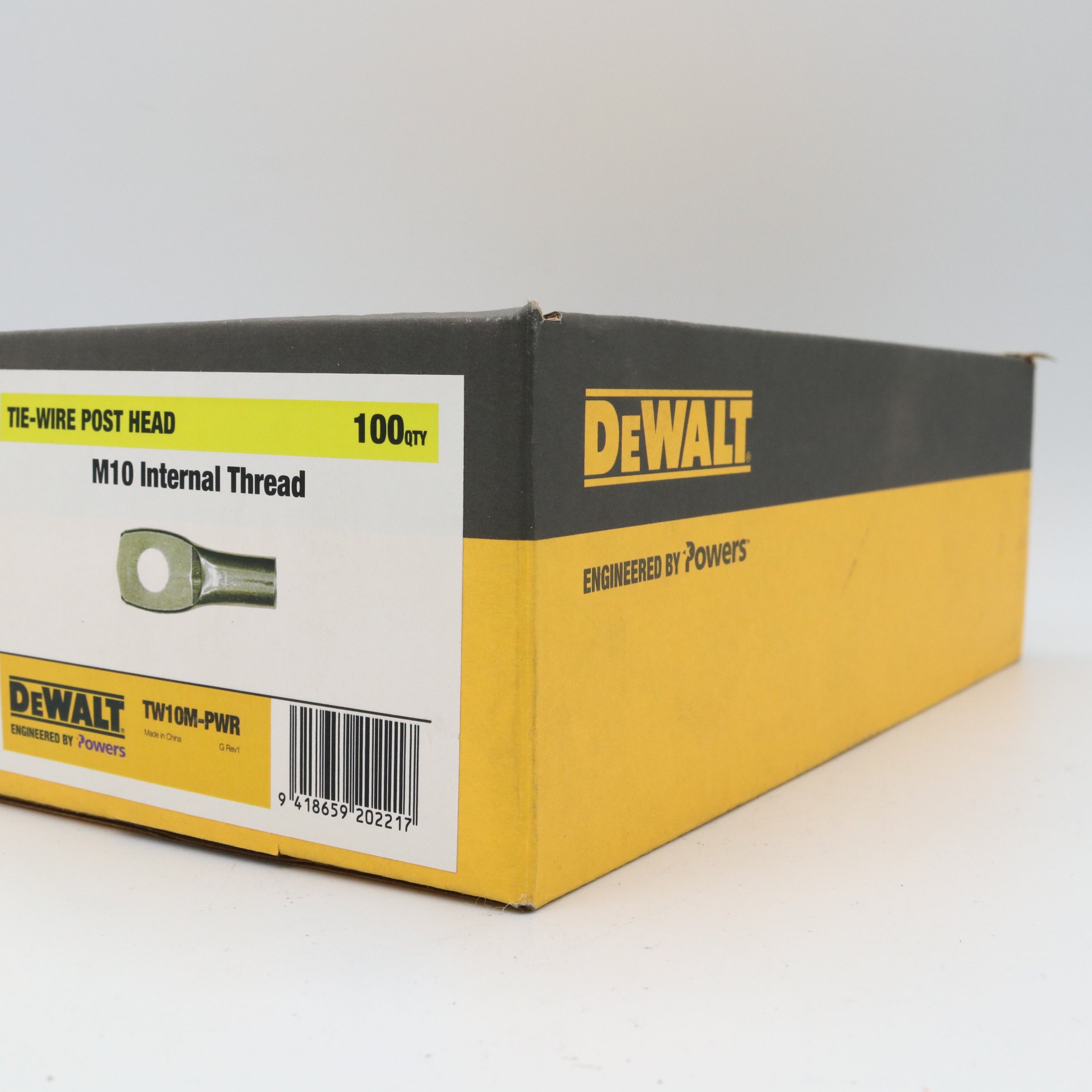 Dewalt TW10M Internal Threaded Tie Wire Zinc M10 Box 100