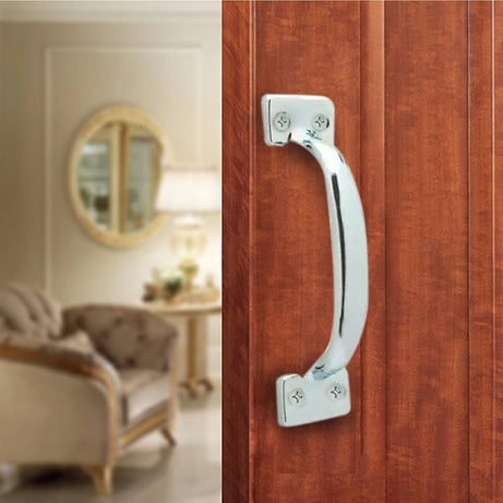 Door Handle Zinc Plated 150mm Cd1