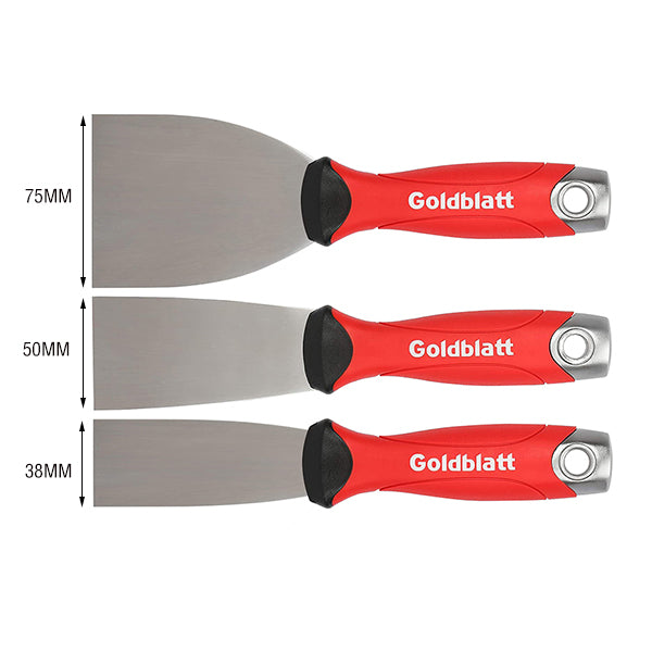 Goldblatt Putty Knife Stiff 38mm, 50mm, 75mm