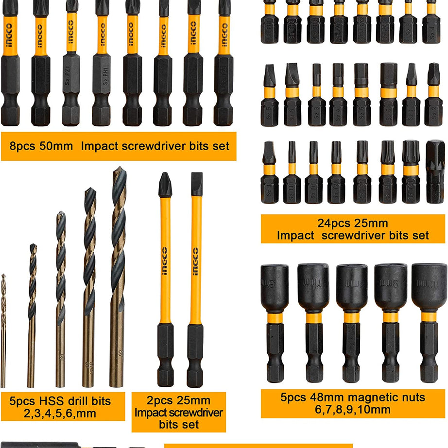 Impact Screwdriver Bit Set 45pcs