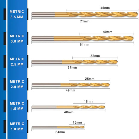 HSS Drill Bists 120pcs (1mm - 3.5mm )