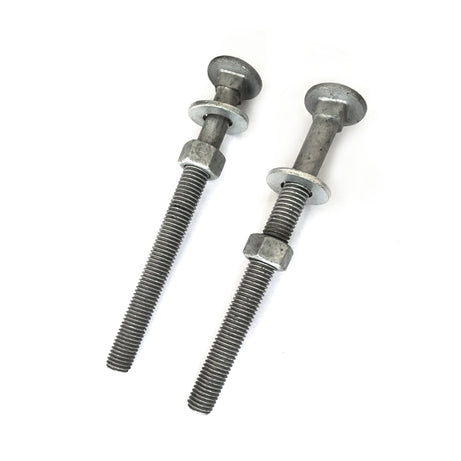 Cup Head Bolt and Nut Set with Washer Cl4.6 HDG M12/M16, Multiple Sizes