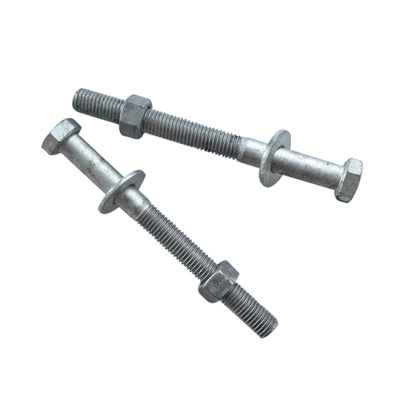 Hex Head Bolt and Nut Set with Washer Cl4.6 HDG M12/M16, Multiple Sizes
