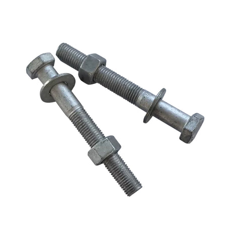 Hex Head Bolt and Nut Set with Washer Cl4.6 HDG M12/M16, Multiple Sizes