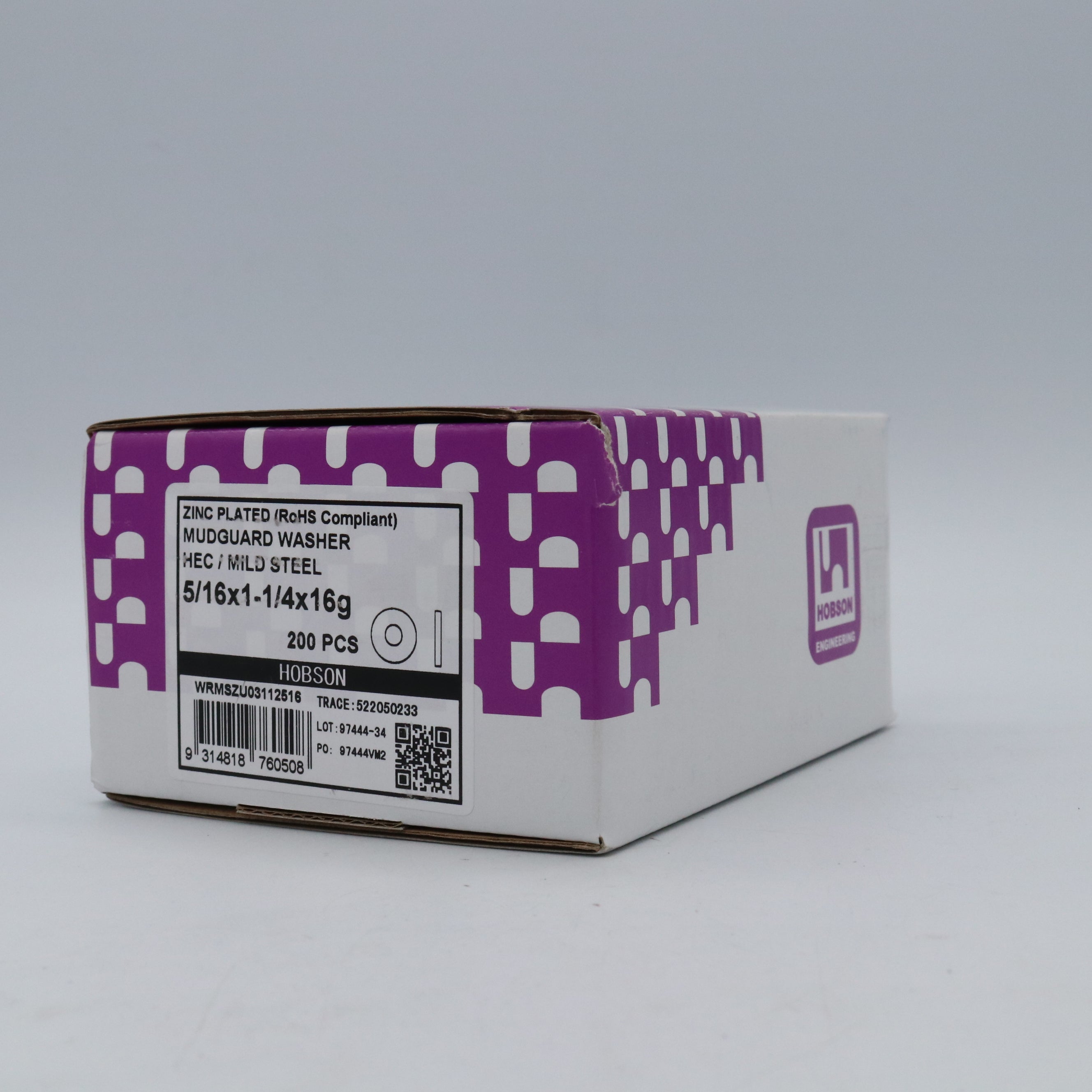 Mudguard Washer Zinc Pack 200, Multiple Sizes