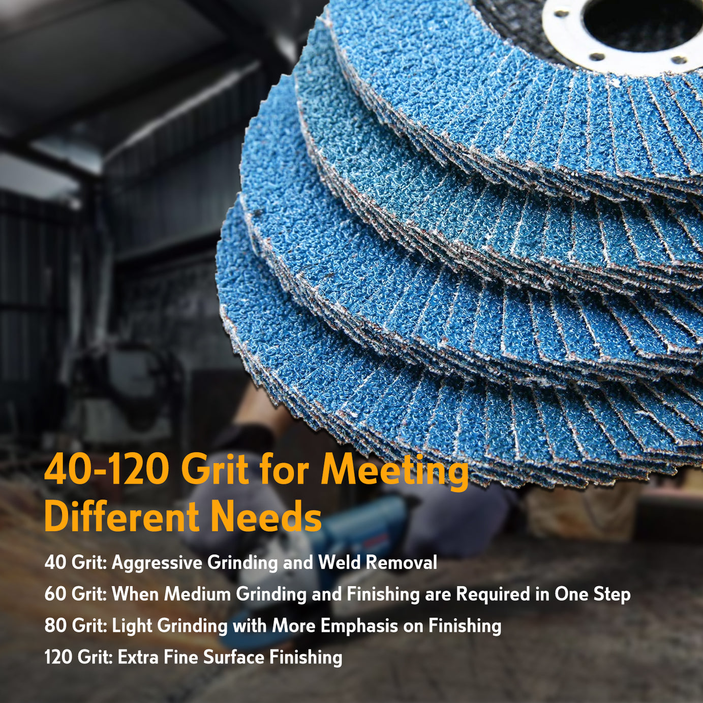 Flap Disc Wheel, Multiple Sizes