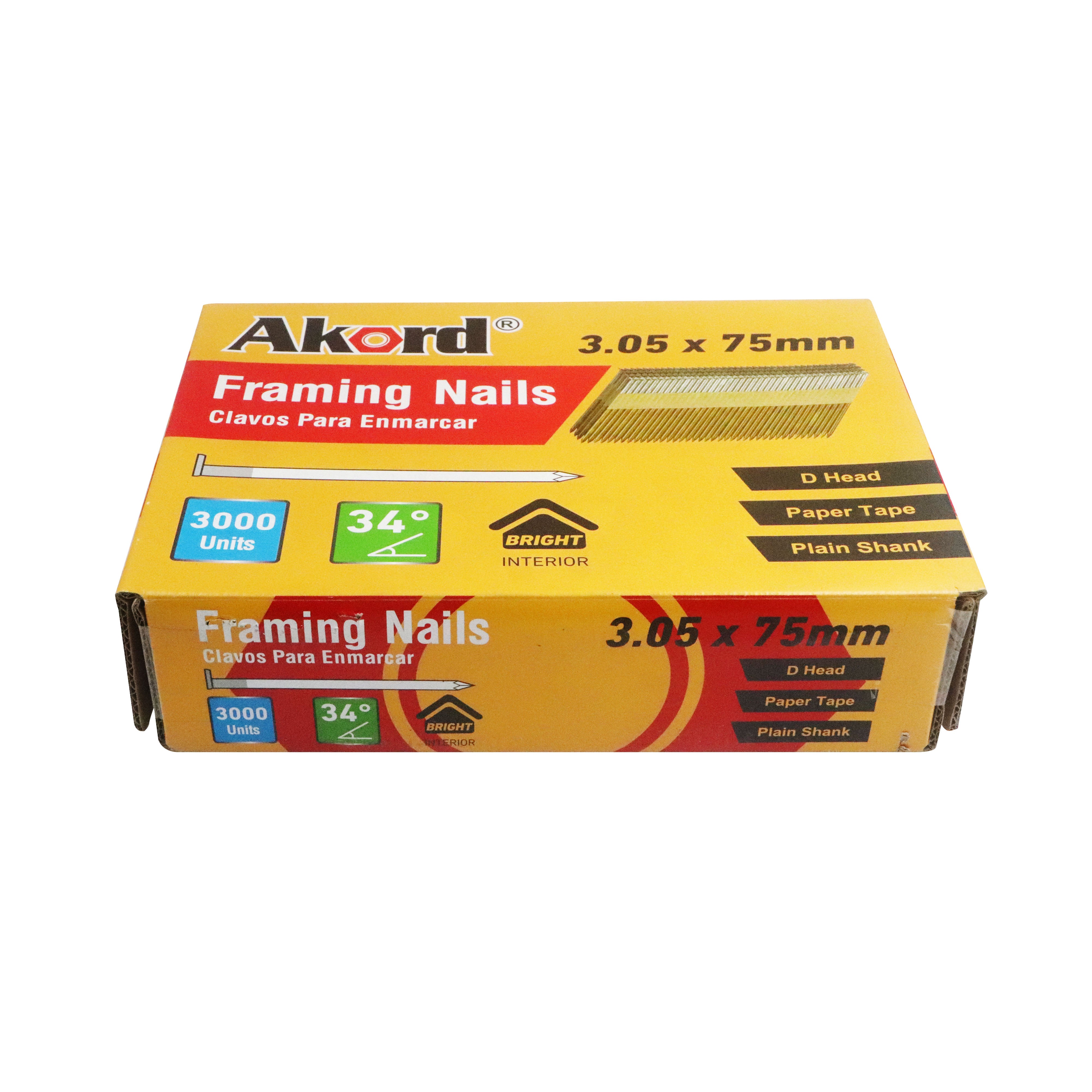 Framing Nail 34D Box3000, Multiple Sizes