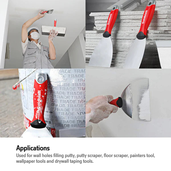 Goldblatt Putty Knife Stiff 38mm, 50mm, 75mm