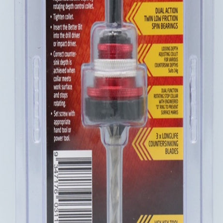 Adjustable CSK Tool & Bits For #14 Gauge Screws