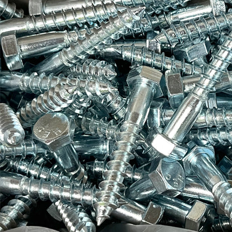 HOBSON Coach Screw Hex Cl4.6 Zinc M8 To M12, Multiple Sizes