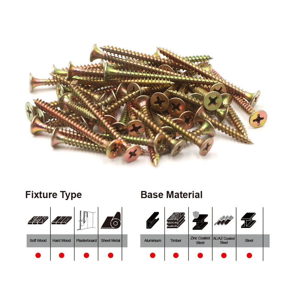 Screw Needle Point Bugle Head Fine YZ Multiple Sizes