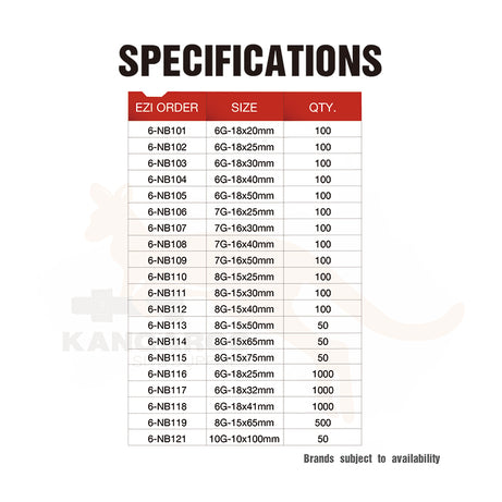 Screw Needle Point Bugle Head Fine YZ Multiple Sizes