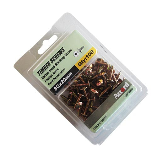 Screw Needle Point Button Head YZ #8 Multiple Sizes