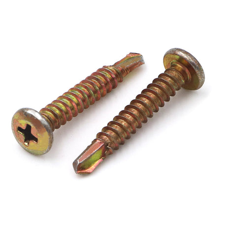 Sd Screw Wafer Coarse Zinc Yellow Multiple Sizes