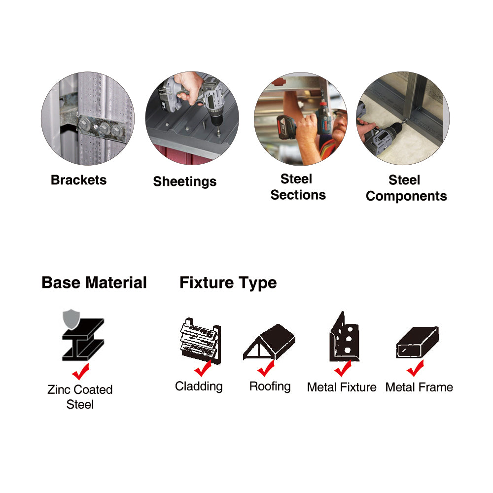 SD Screw Hex Coarse C3 Multiple Sizes