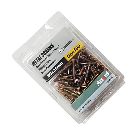 SD Screw CSK Embed YZ #8, Multiple Sizes