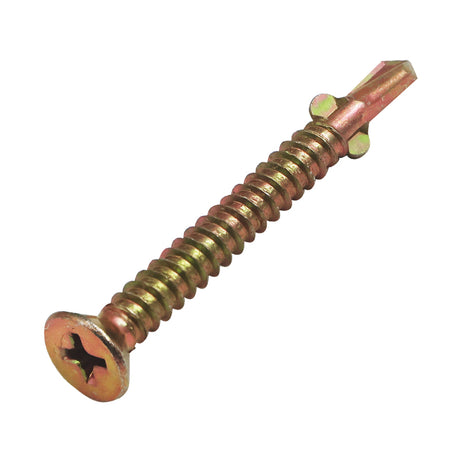 SD Screw CSK Embed Wing Zinc Yellow Multiple Sizes