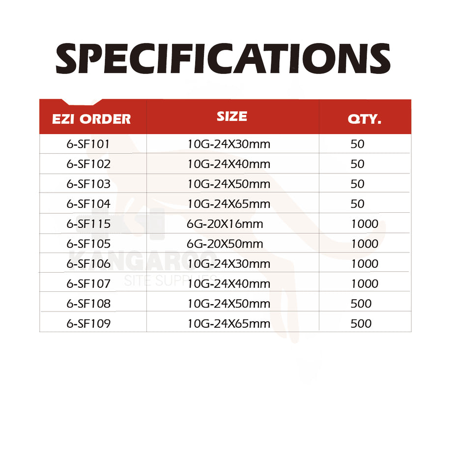 SD Screw CSK Fine ZY Multiple Sizes