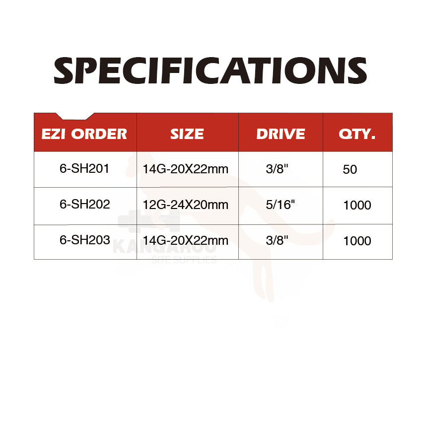 SD Screw Hex Fine C3 Multiple Sizes