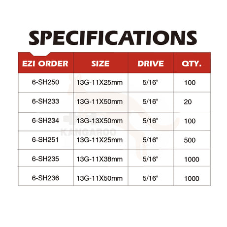 SD Screw Hex Metal/Timber Washered C4 Multiple Sizes