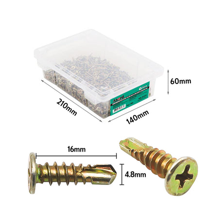 SD Screw Micro Flat Head YZ 10-16x16mm Box1000