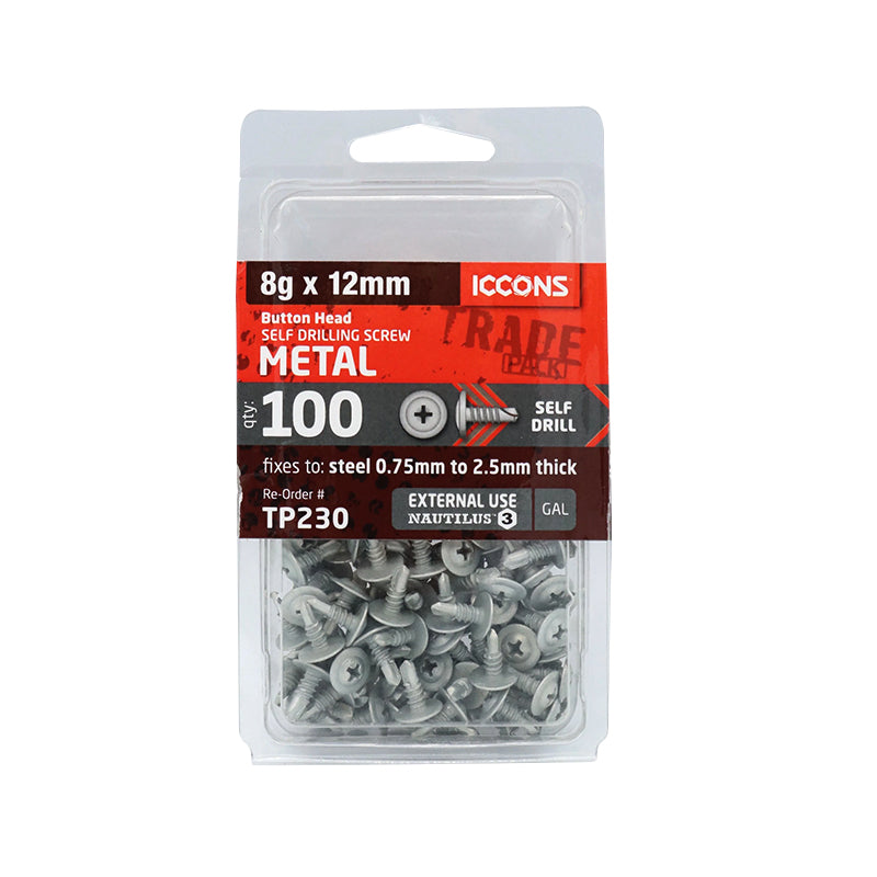 SD Screw Button C3 #8 Multiple Sizes
