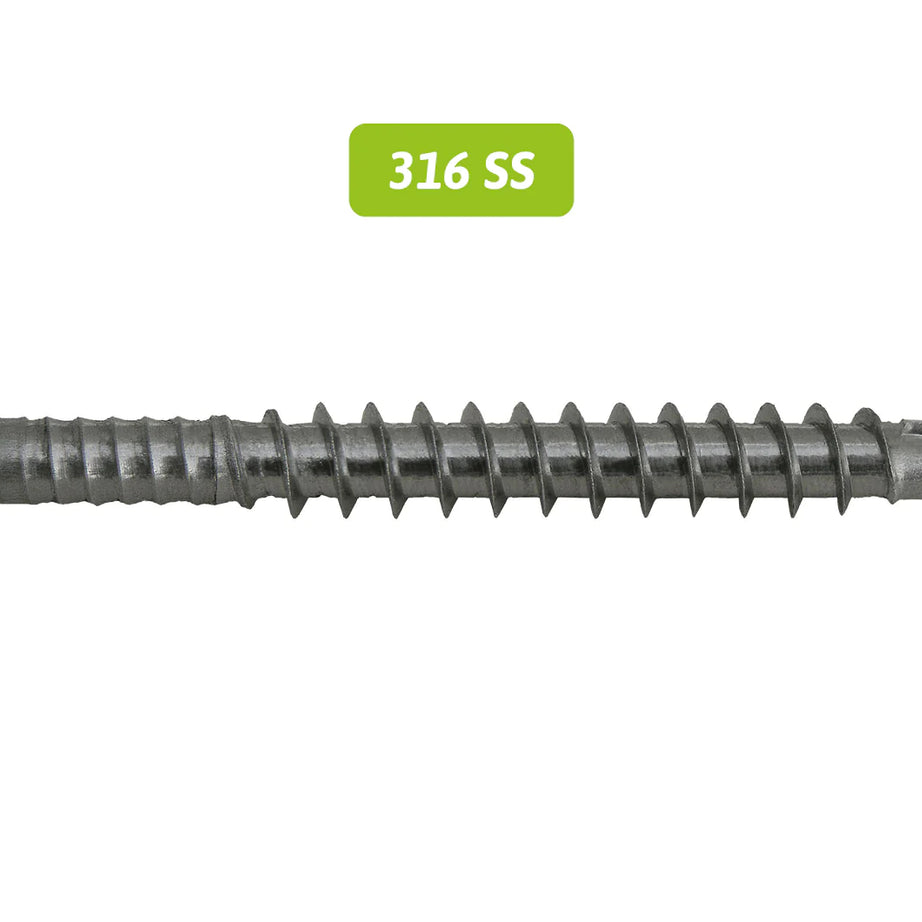 Sd Screw Speedeck Sq Drive 316ss Multiple Sizes