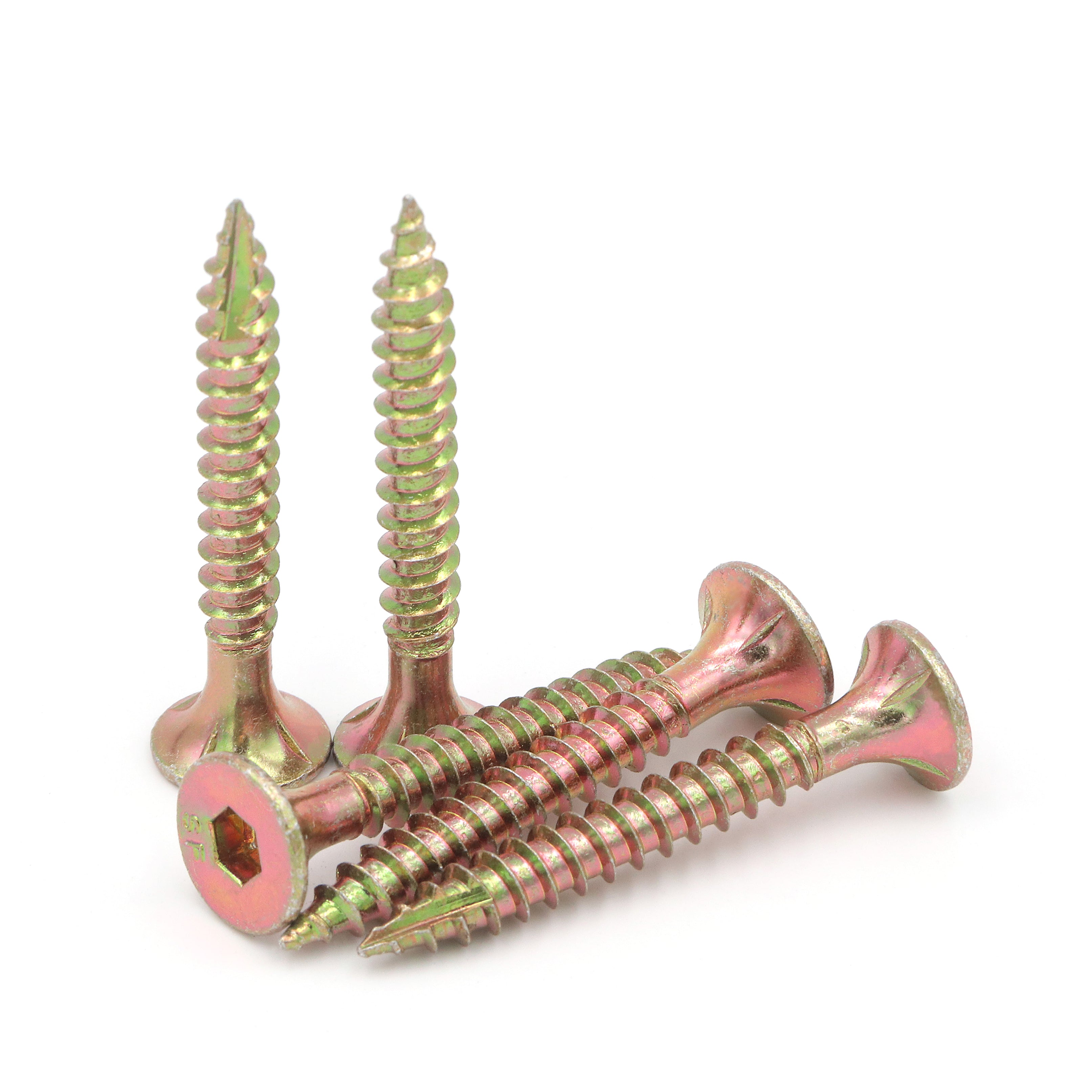 T17 Screw Bugle Head Batten Yellow Zinc Multiple Sizes