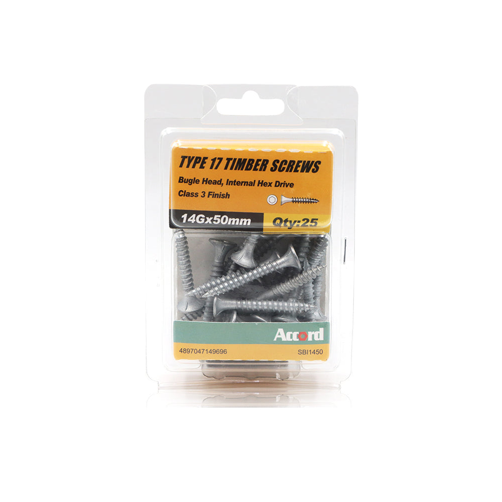 T17 Screw Bugle Head Batten Ihx C3 #14 Multiple Sizes