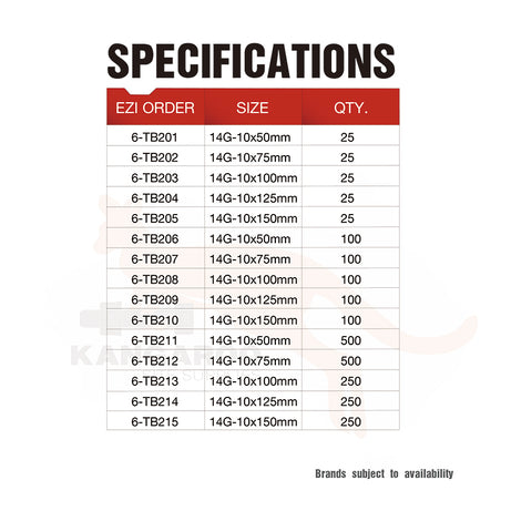T17 Screw Bugle Head Batten Ihx C3 #14 Multiple Sizes