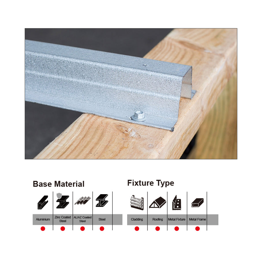 Screw T17 HX Dacromet #12, #14 Multiple Sizes