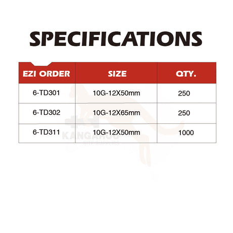 T17 Screw Timber Decking CSK SQ2 304SS #10