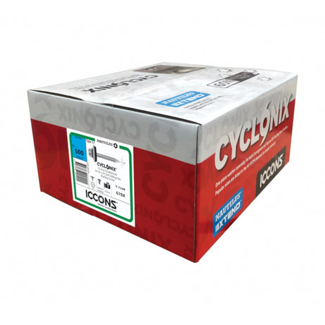 ICCONS T17 Screw Hex Top Grip Cyclonic Box500, Multiple Sizes